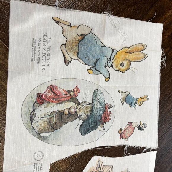 Vintage 1993 Beatrix Potter No-Sew Fabric Appliqués - Picture 6 of 9